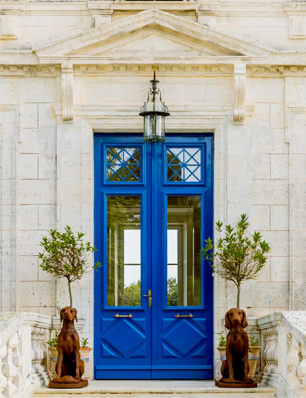 Traditional blue doorway