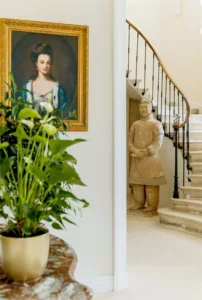 Interior staircase decor