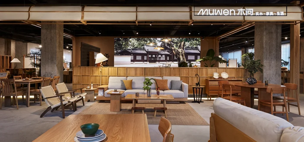 Modern furniture showroom in China