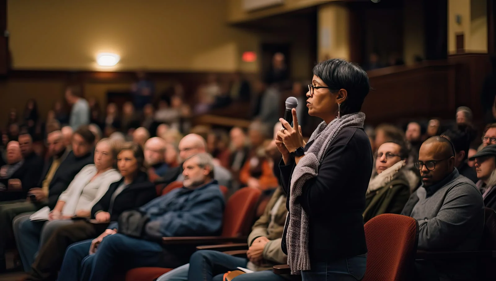 Audience question during keynote