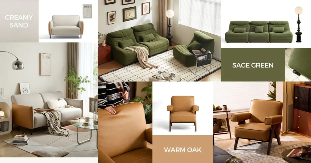Linsy furniture style options