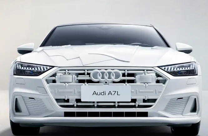 White Audi A7L concept car linked to Feng Chen Wang collaboration