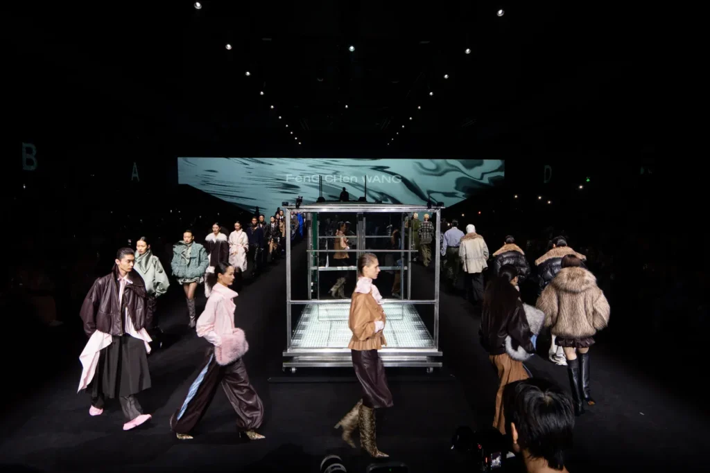 Feng Chen Wang runway show with models