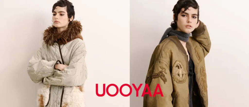 UOOYAA campaign with quilted jackets
