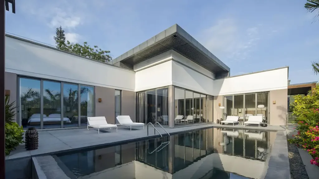Private luxury villa with swimming pool