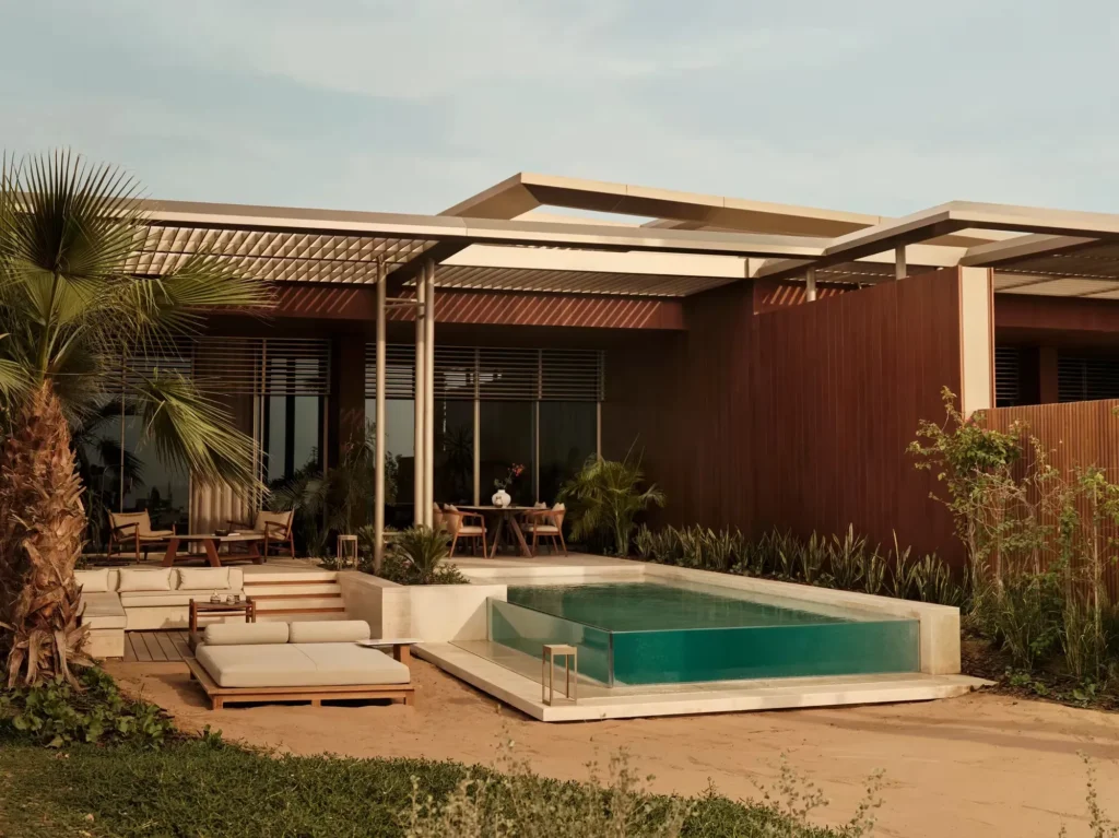Private luxury villa with outdoor swimming pool