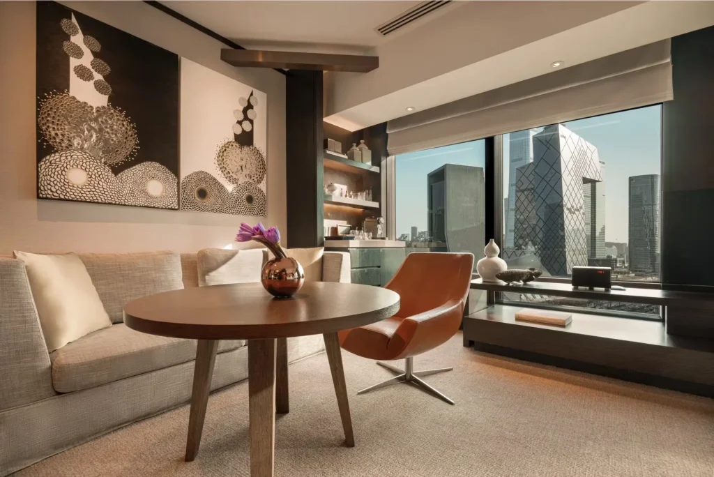 Luxury suite overlooking Beijing’s CCTV Headquarters